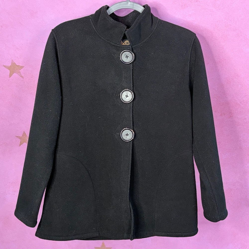 Wooly Bully Wear Colorado Women's Black Animal Print Lining Fleece Jacket Small